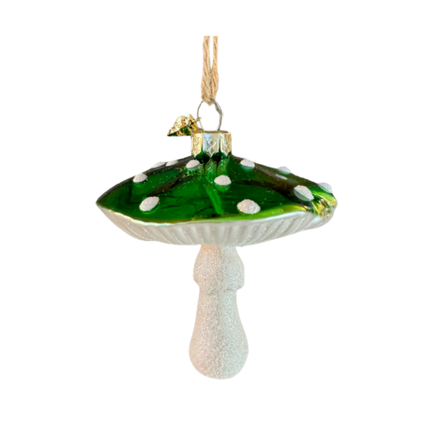 Green Mushroom Ornament