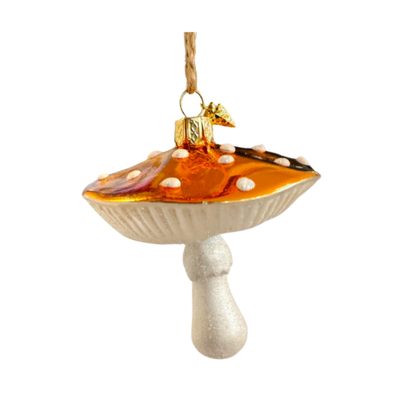 Orange Mushroom Ornament